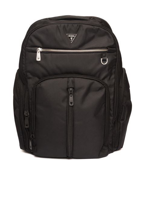 black lugano backpack GUESS | HMLUHN P4410LUGANO-BLA